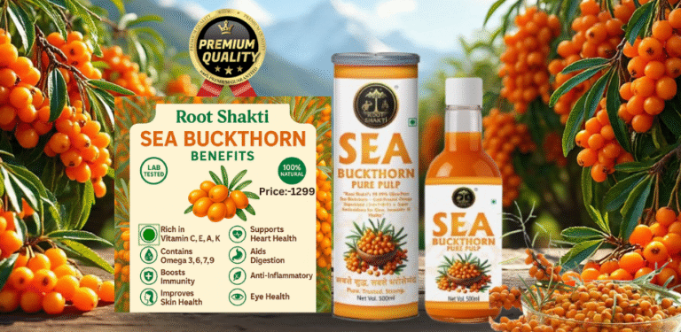 Root Shakti Sea Buckthorn Pulp 99.99 Ultra Pure - Nature's Immunity and Beauty Booster