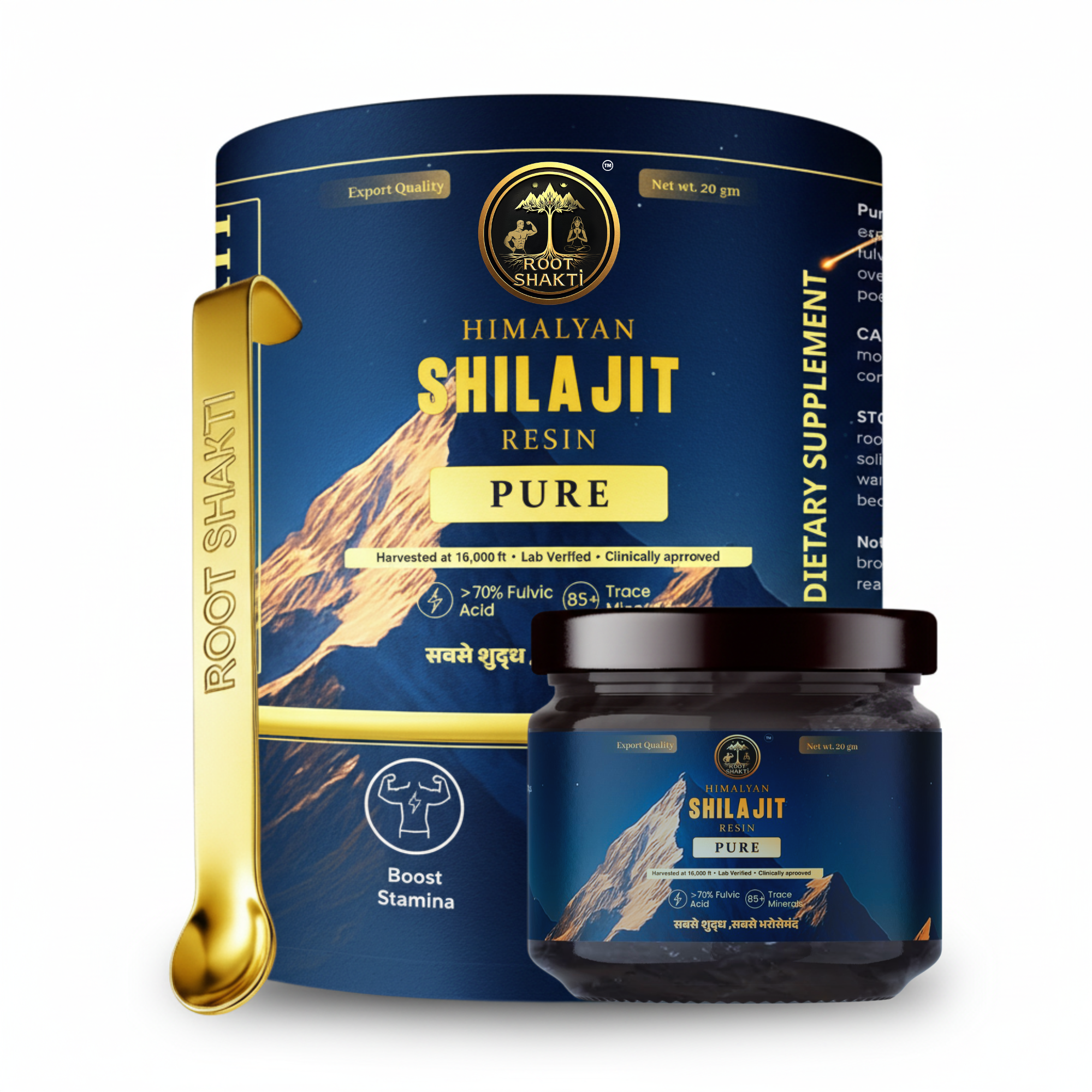 Authentic Himalayan Shilajit by Root Shakti – Pure Ayurvedic Resin