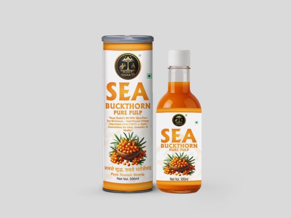 Root Shakti Sea Buckthorn Pulp & Juice – 100% Natural, Nutrient-Rich, and Pure
